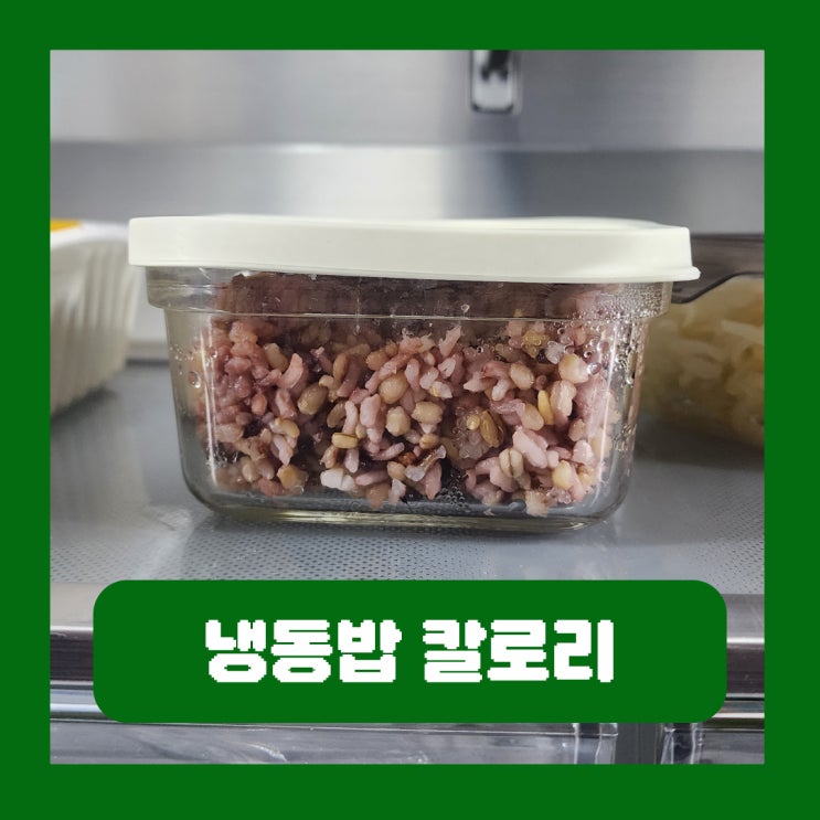  냉동밥 칼로리 진짜로 낮을까? 중요한 건 냉장이야!
