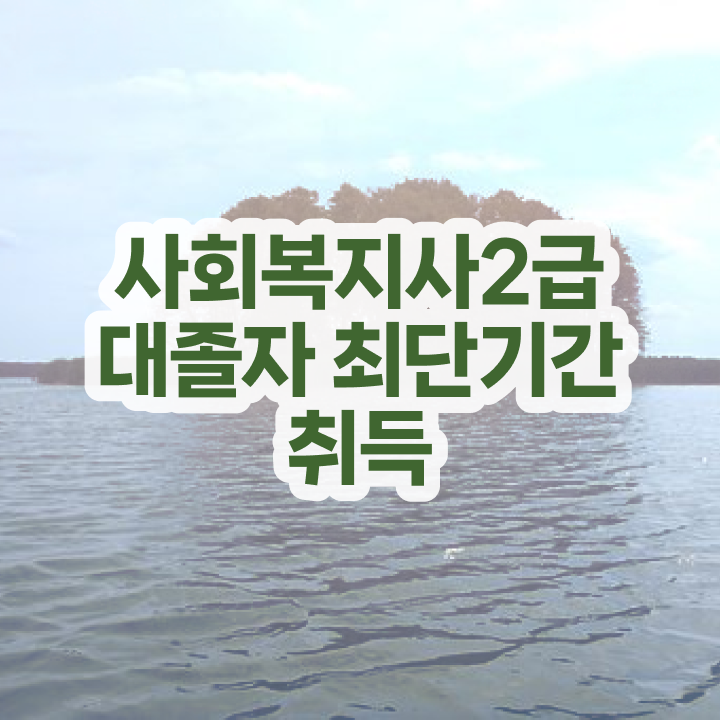  충남대 사회복지학과 사회복지사 관련학위 없어도 인강 듣고 쉽고 빠르게