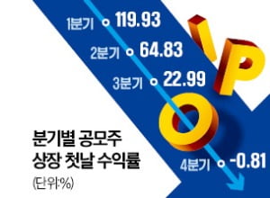 '상장만 하면 대박'이라더니…첫날부터 파랗게 질렸다 '상장만 하면 대박'이라더니…첫날부터 파랗게 질렸다