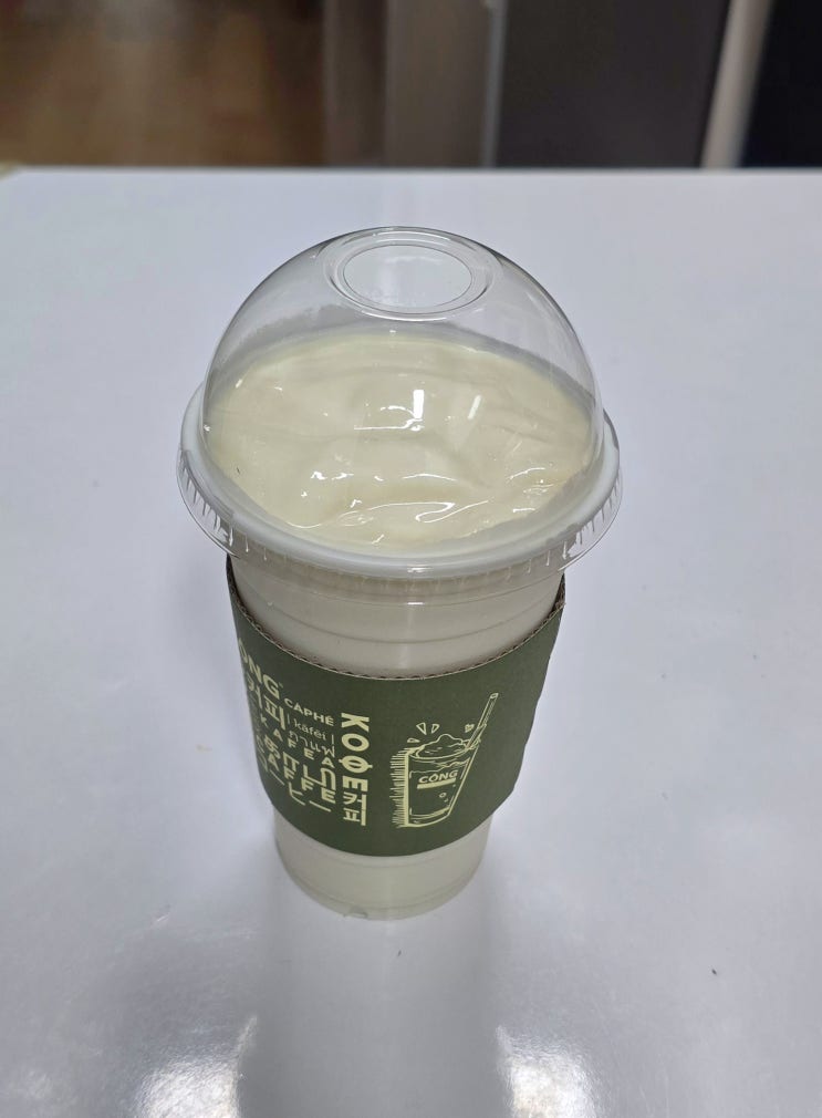  콩카페 두리안 스무디 가격 맛 후기