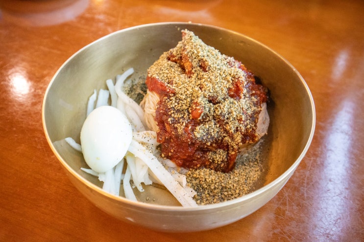  제주 서쪽 로컬 맛집 신화월드 근처 순메밀막국수