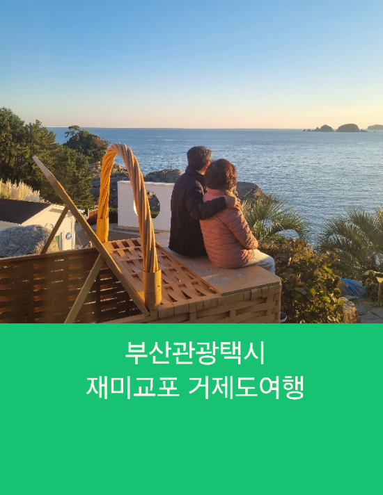  부산관광택시 재미교포 43년만에 거제도 방문