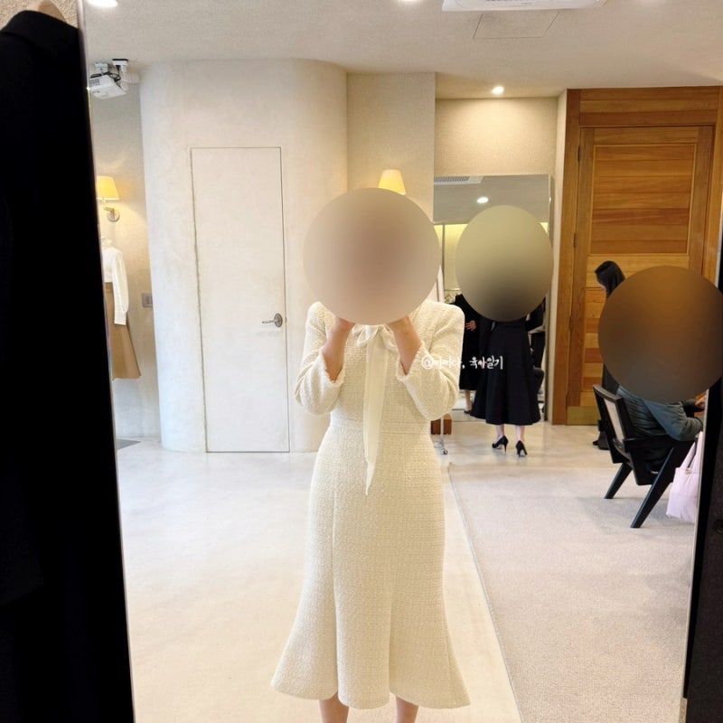 [돌준맘 7]브라이드앤유 원피스 매장 더블유컨셉 살려다가 쇼룸에서 겨울 돌잔치 엄마 원피....
