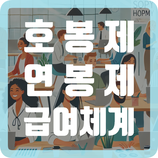 호봉제 연봉제 급여체계 뜻과 실무 적용 방법 장점과 단점