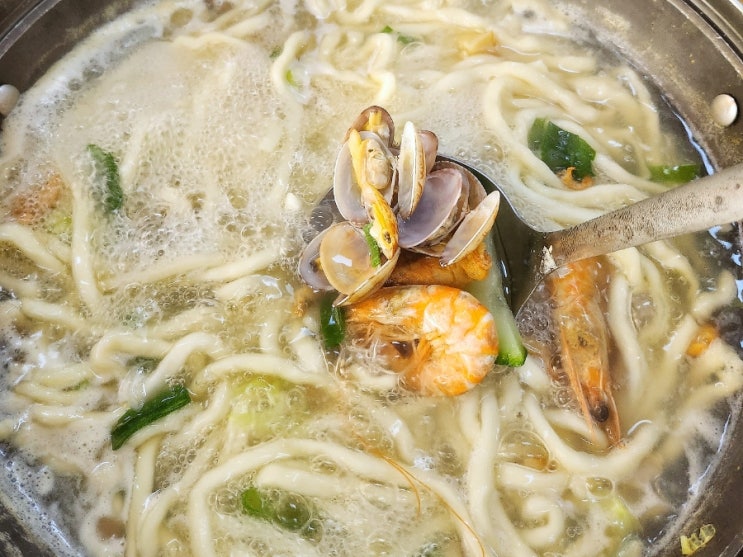  당진 장고항맛집 해오름해물칼국수 오션뷰 점심