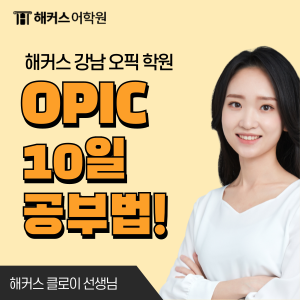  오픽 점수 10일 만에 빠르게 올린 공부법 공유