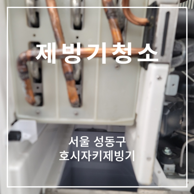  서울 성동구 대형카페 호시자키제빙기 청소 커버 가스켓교체