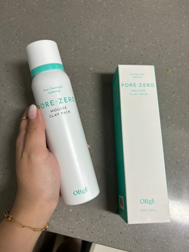 피부관리 추천 오브제 포어 제로 무스 클레이 팩