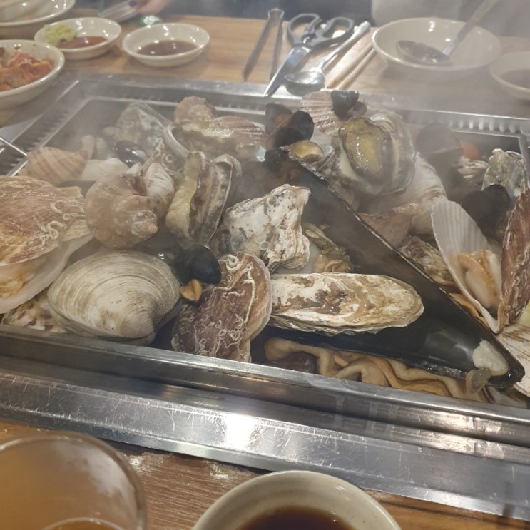  성남 정자동 조개찜 칼국수 국물맛집 찌마기 본점