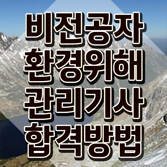  환경위해관리기사 환경위해관리기사 취득자격 인강만 듣고 간단하게 준비한 노하우
