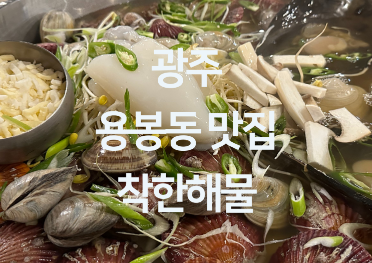  광주 용봉동 맛집 - 용봉동 해물전골 맛집 광주 해물탕 맛집 "착한해물"