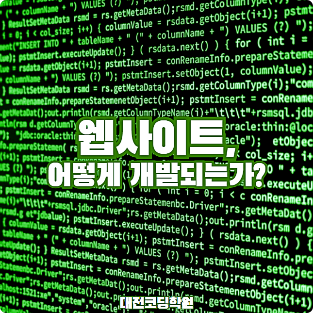 웹사이트, 어떻게 개발되는가 (프로그래밍 자바 C언어 파이썬 HTML CSS JS) / 대전코딩학원