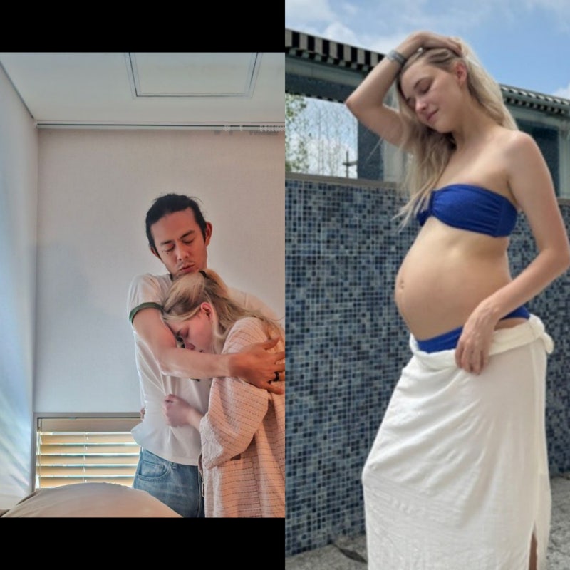 '결혼 2년만에' 38세 빈지노♥미초바, 첫 득남 "분노의 질주급 자연분만" →나이차이 엄청난 ....