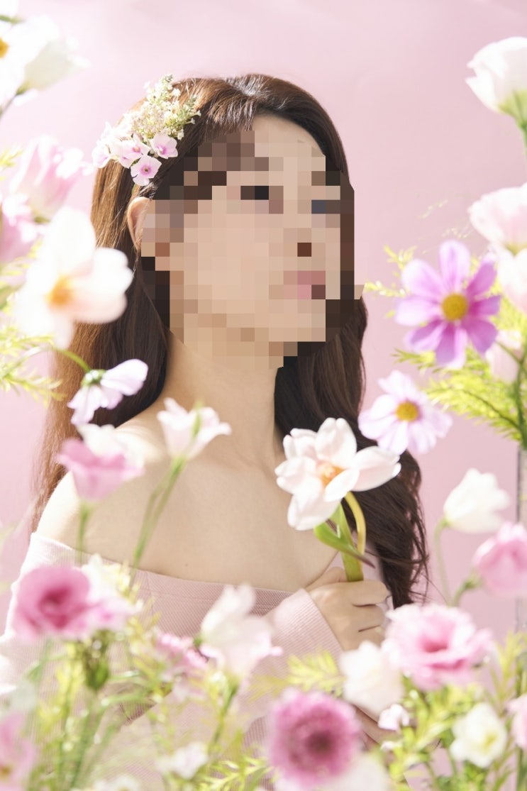  플라워 프로필 사진 생화 화보 드림워크스튜디오 내돈내산