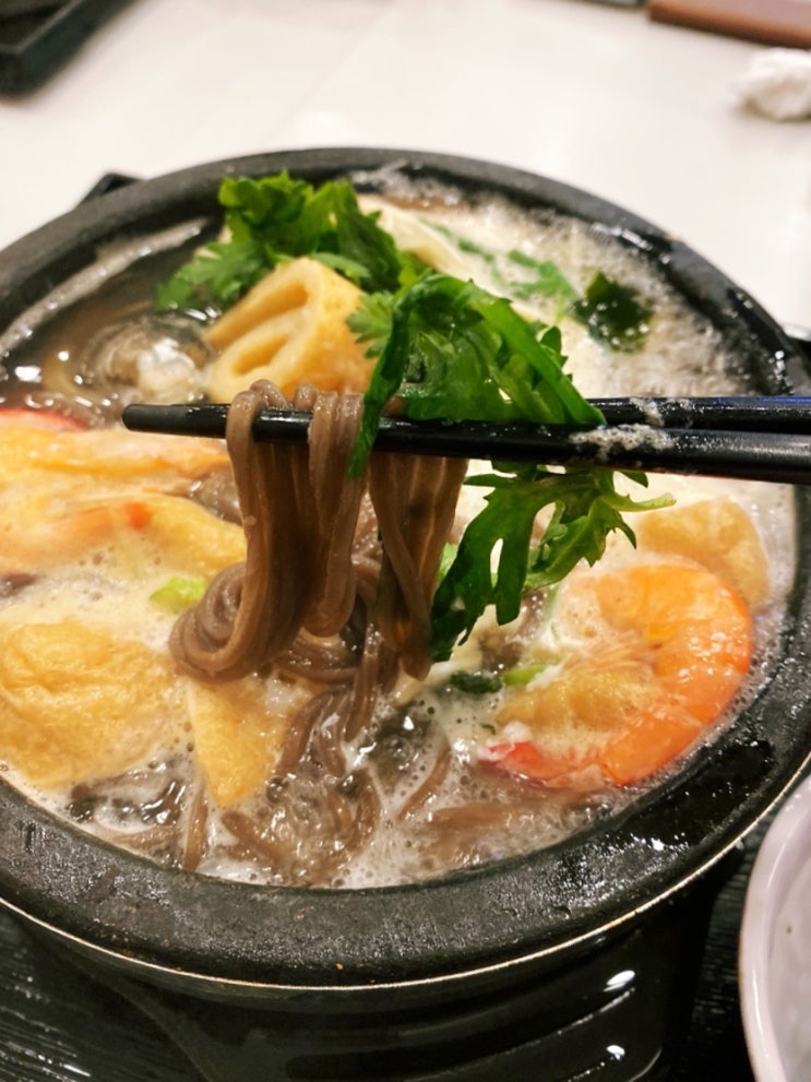  삼성역: <송 현대백화점무역센터점> 현백10층 돌솥 우동 메밀 맛집 방문후기