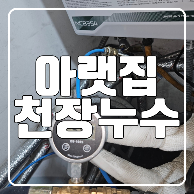  수원 아랫집 천장 누수 온수배관 문제로 계속 물이 새던 집