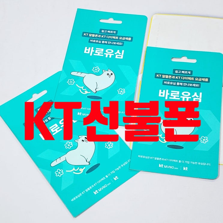  KT선불폰 개통 비대면 진행 방법