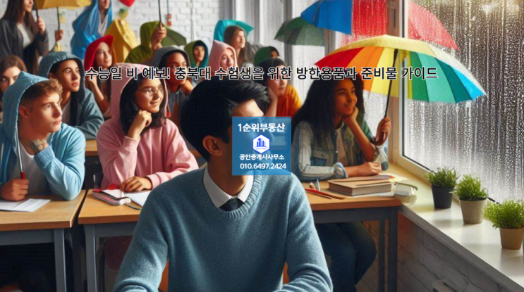  수능일 비 예보! 충북대 수험생을 위한 방한용품과 준비물 가이드