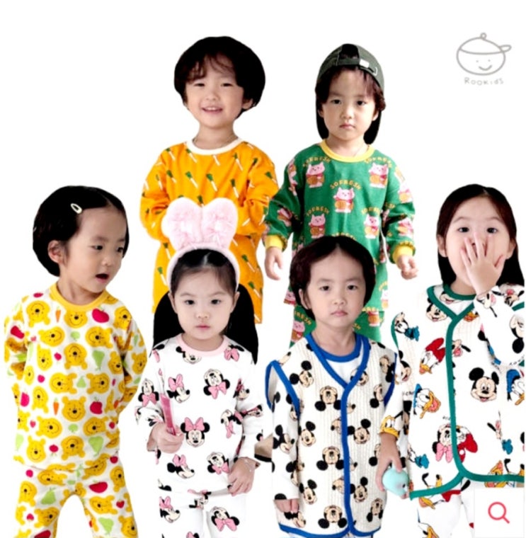  국내원단/무형광/KC인증 [루키즈] 24년/가을/겨울/신상/밤부/파자마/디즈니/루키즈/루실내복/상하복