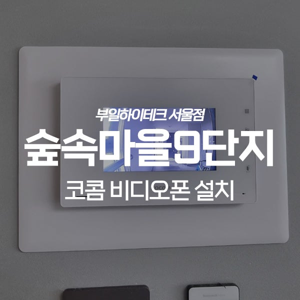  고양 일산동구 풍동 숲속마을성원상떼빌9단지 코콤 비디오폰 교체 설치