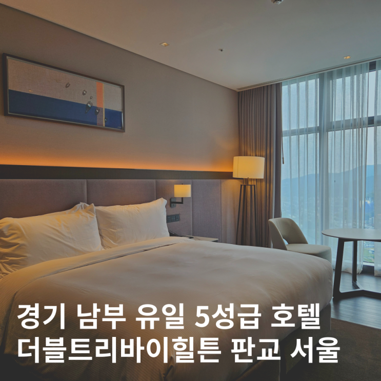  더블트리바이힐튼 판교 킹 이그제큐티브 가성비 호캉스 후기