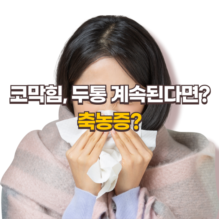  코막힘, 두통 계속된다면? 축농증 증상과 빠른 치료법 총정리