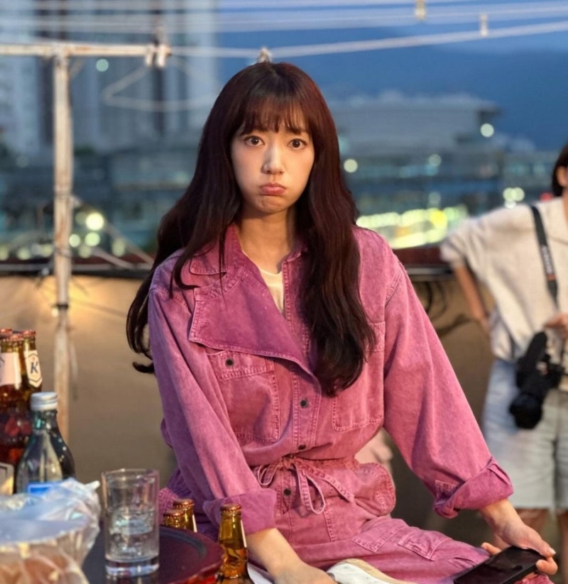 박신혜 머리 레드 브라운 염색