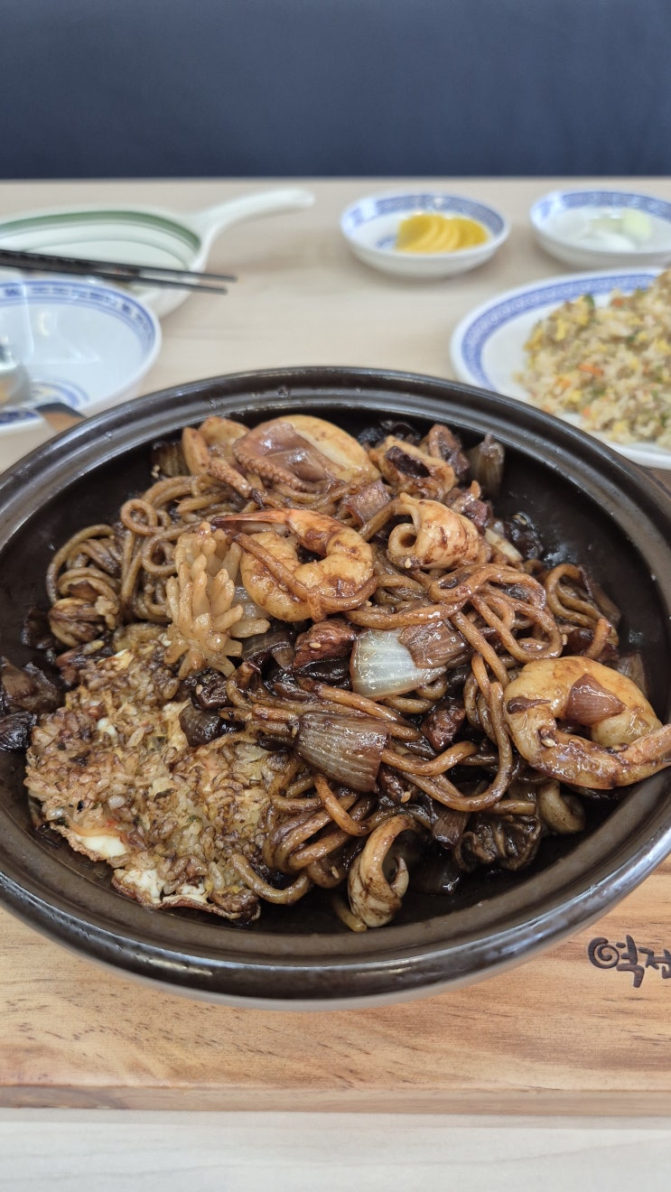 할머니와 손자, 천안두정동 맛집 역전뚝배기짬뽕 해산물 잔치