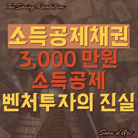  절세상품, 3,000만 원 소득공제 벤처 투자의 진실