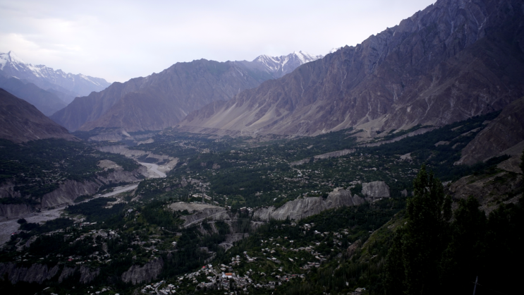 Hunza Eagle Nest(훈자 이글네스트)에 바라본 전경