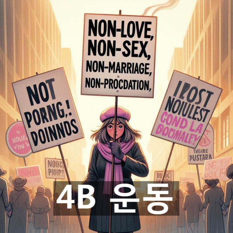  [경제/시사] '4B 운동'이란? 뜻과 개념, 배경, 동향 및 논란