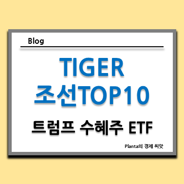  트럼프 수혜주 : TIGER 조선TOP10 ETF 주식 주가 알아보기