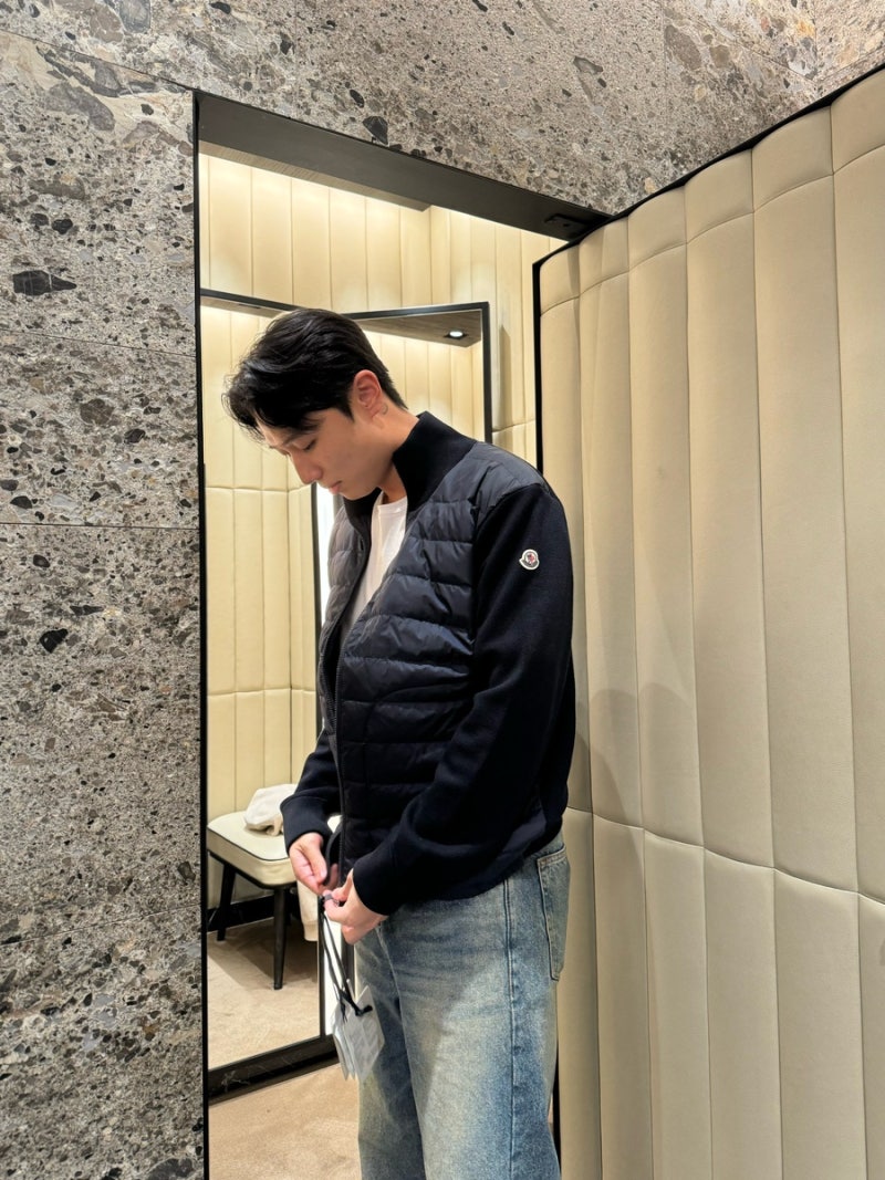 [몽클레어 니트패딩]_ 가을 겨울에 입기 좋은 남자 가디건 패딩 사이즈 후기
