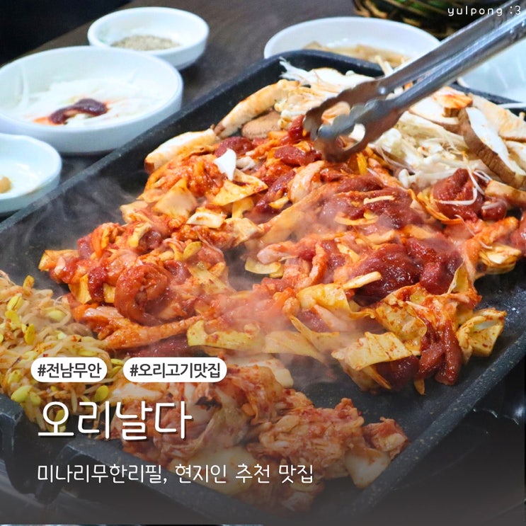  무안맛집 오리날다 미나리무한리필
