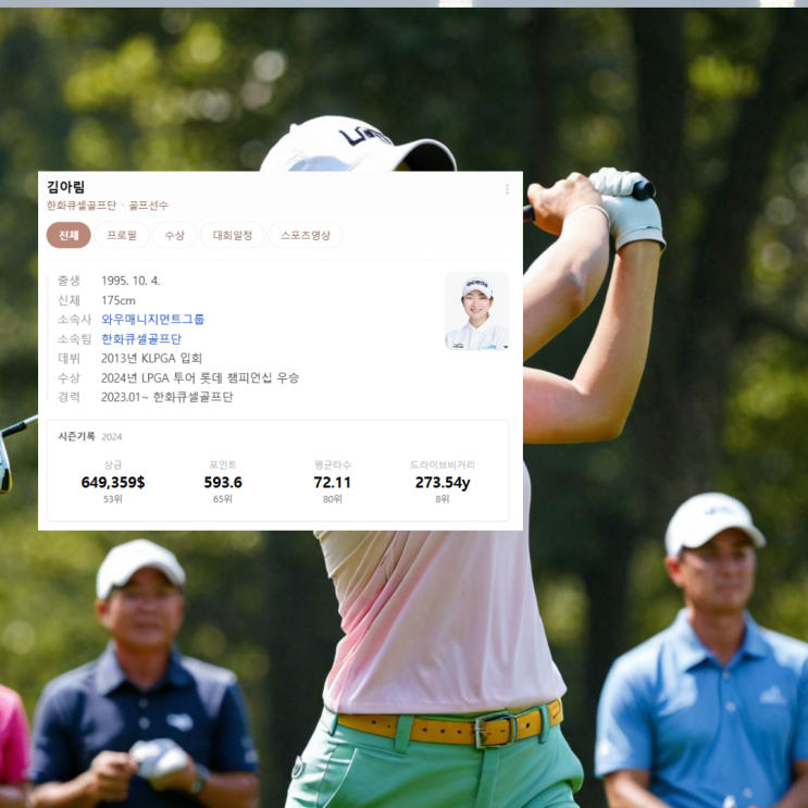 LPGA 김아림 우승 더 <b>안니카</b> 드리븐 바이 게인브리지 앳... 