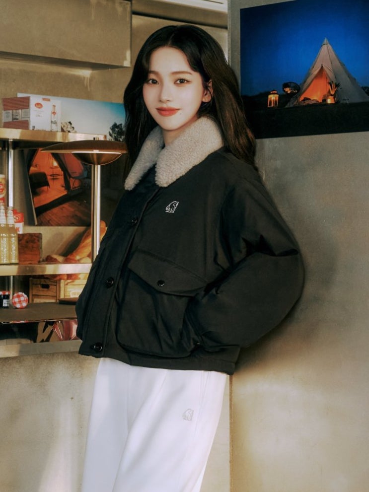  에스파 카리나 20대 겨울 패딩 노르디스크 여성 리얼퍼 크리스탈다운 점퍼 추천!