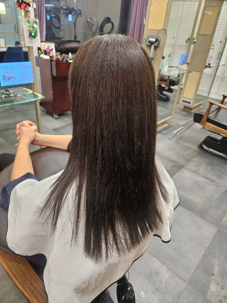  정자역 미용실 추천! Chop 헤어 분당점에서 받은 긴머리 헤어 클리닉 후기 by 아람디자이너