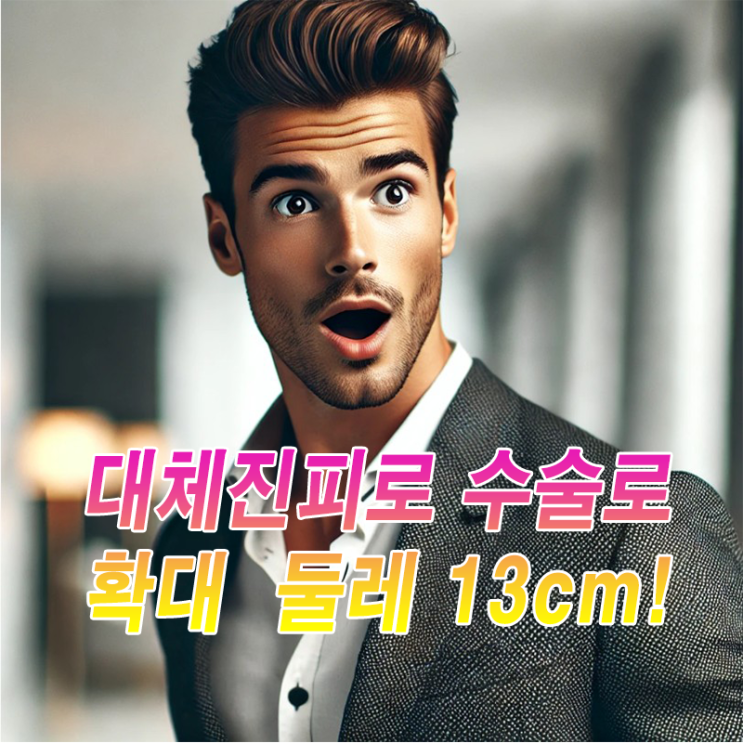 남자확대수술 남성 대체진피 수술로 둘레 13cm 목표 달성하기 신중한 접근이 필요한 이유