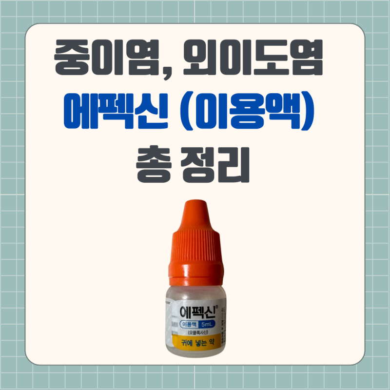 에펙신 이용액(오플록사신)으로 중이염 극복하기! 올바른 사용법과 주의사항 총정리