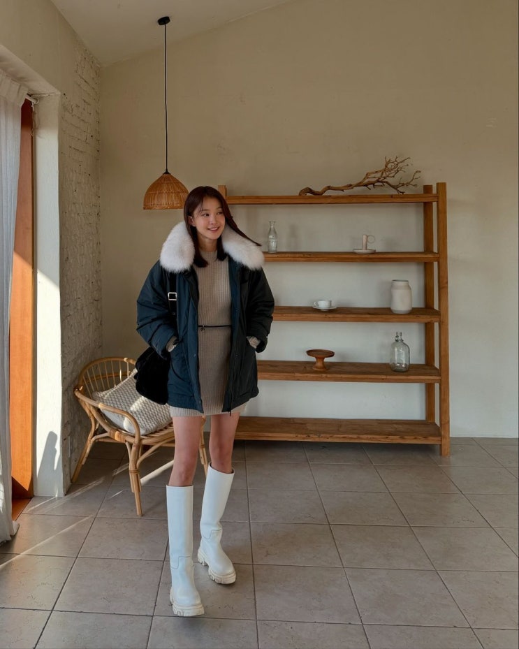 이시영 겨울패션 구스다운 가격 정보