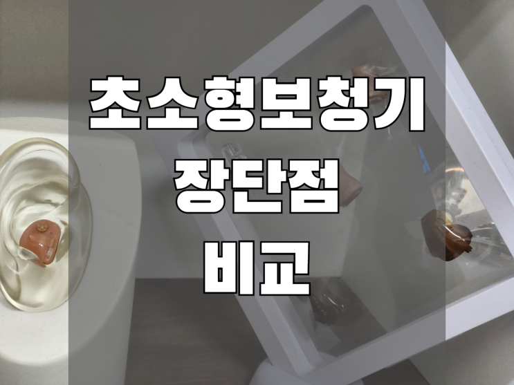  노출이 적은 초소형보청기 장단점