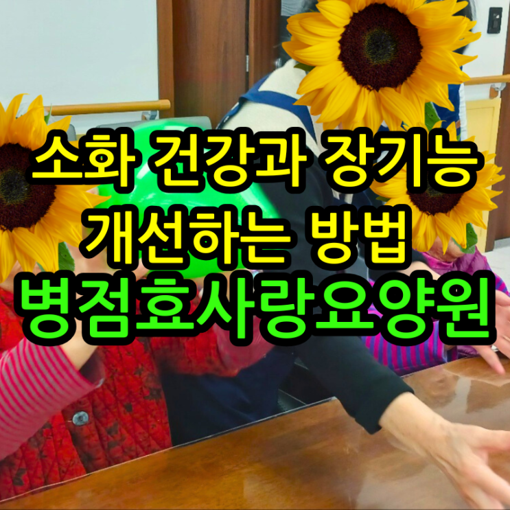  병점요양원 소화 건강과 장기능 개선하는 방법