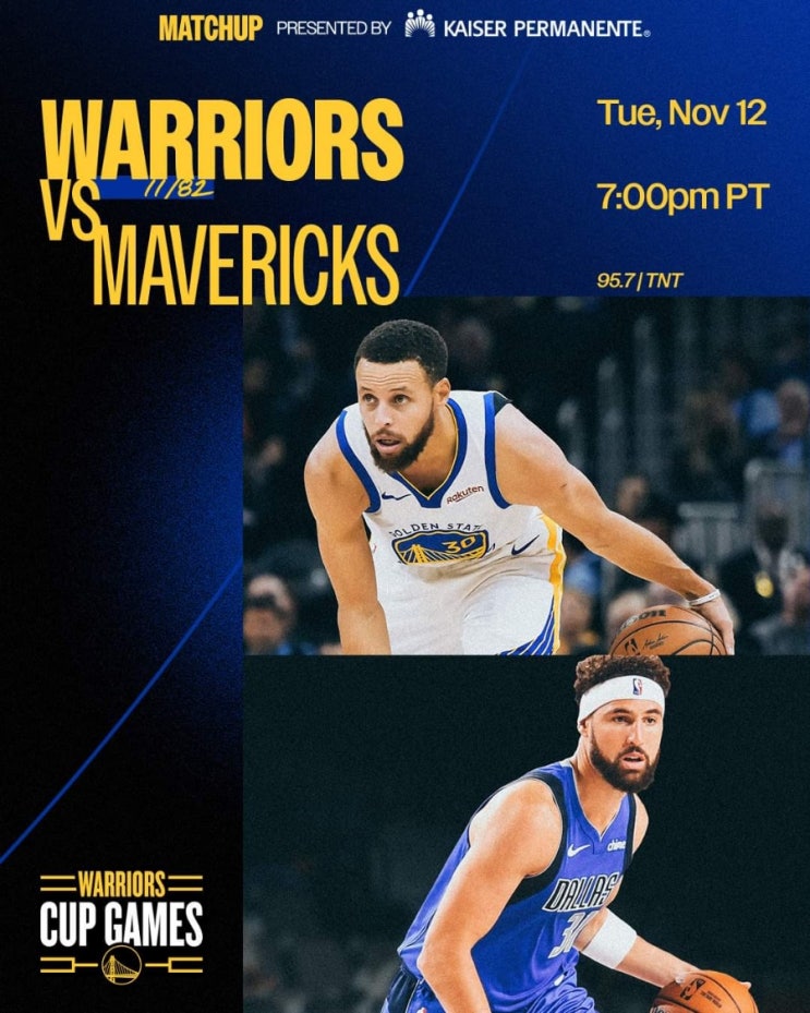 NBA 2024-25 11번째 경기 <b>골든스테이트</b> 워리어스 vs <b>댈러스</b>... 
