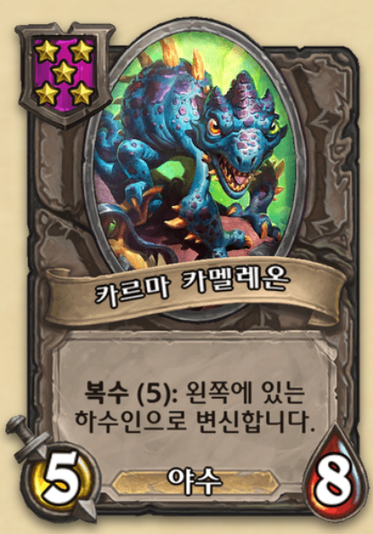  [하스스톤 전장] 현재 존재하는 덱타입 모음 (물고기 카멜레온덱 등)