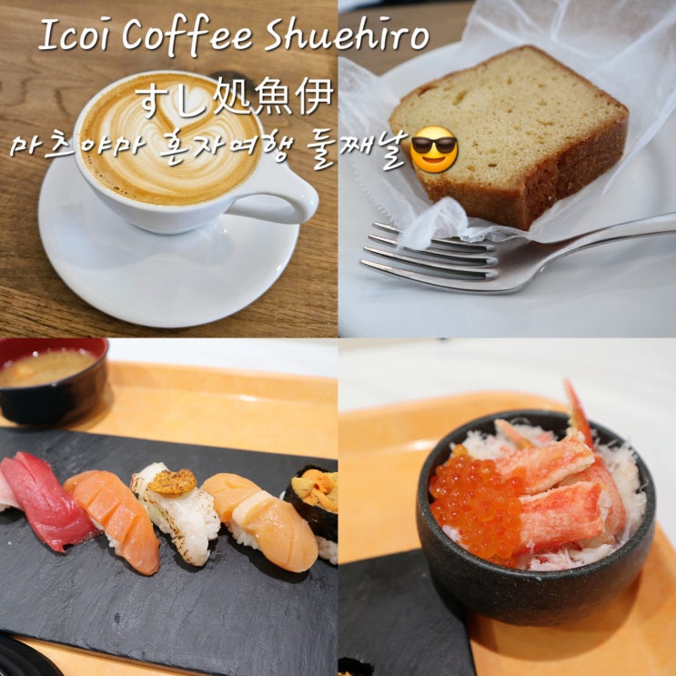  마츠야마여행 둘째날ICOI COFFEE SUEHIROすし処 魚伊마츠야마 카페추천