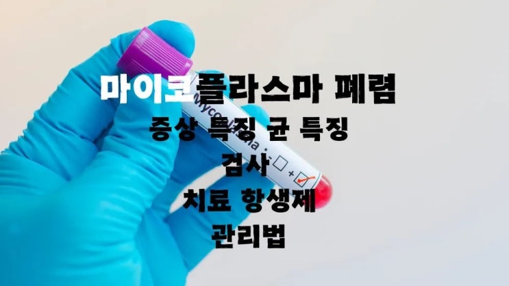  마이코플라스마 폐렴 기침 초기증상 특징 치료 항생제