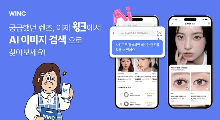  피플게이트 : 윙크컴퍼니(WINC COMPANY), AI 기반 ‘윙크 렌즈 찾기’ 기능 도입