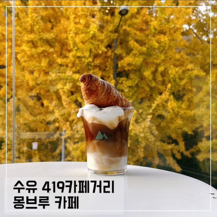  수유 419카페거리 몽브루 카페; 서울 은행나무 뷰카페 방문 꿀팁까지
