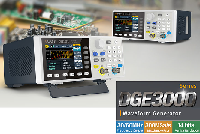  OWON판매점, OWON 듀얼 채널 임의 파형 발생기, DGE3032, DGE3062
