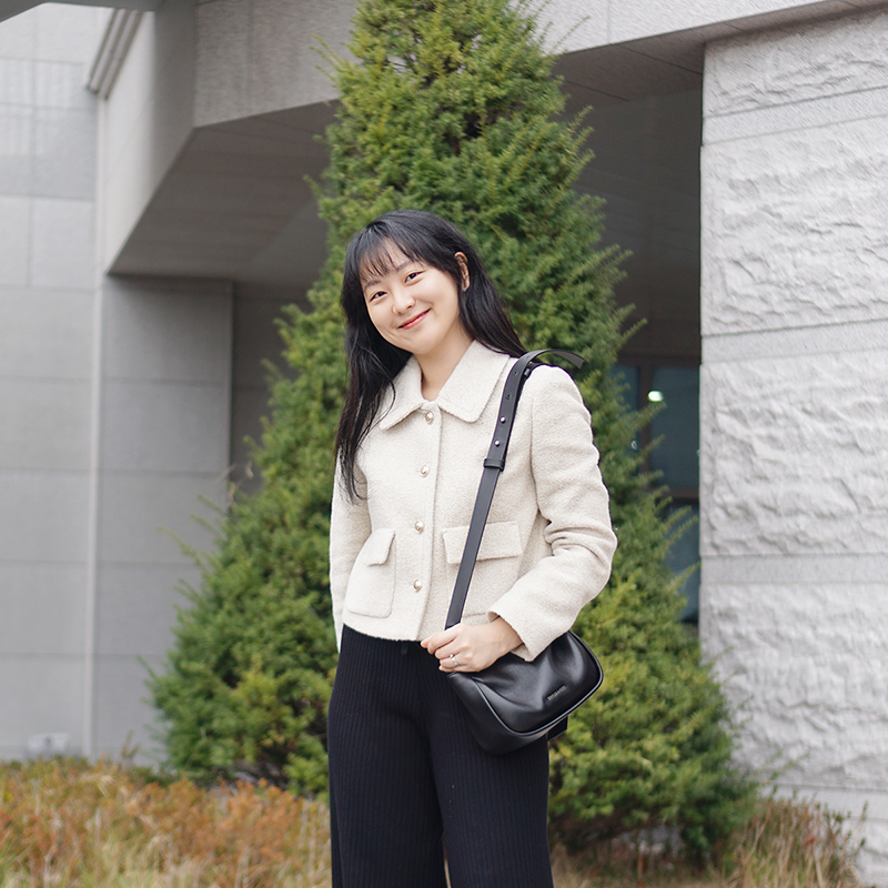 라인어디션 신상 이성경자켓 울 혼방 겨울아우터
